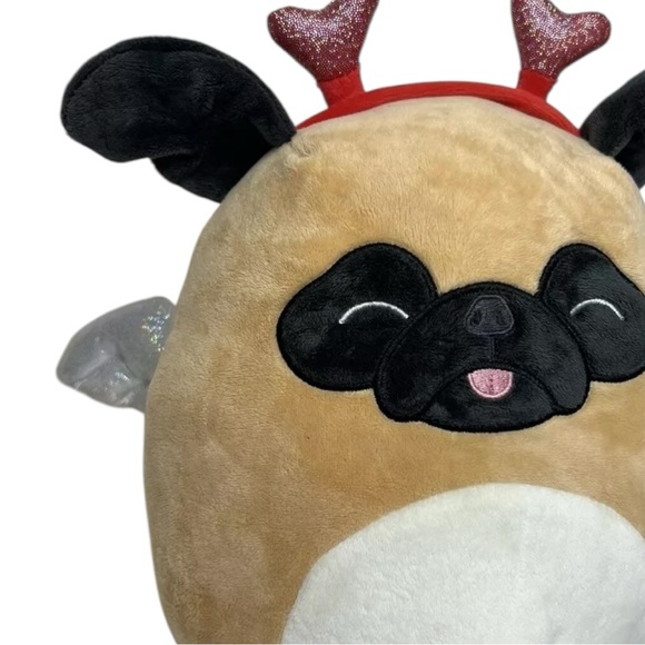 Pam the Pug 12-inch Valentines Day 2023 Wings and Heart Headband Squishmallows - Picture 3 of 8